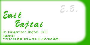 emil bajtai business card